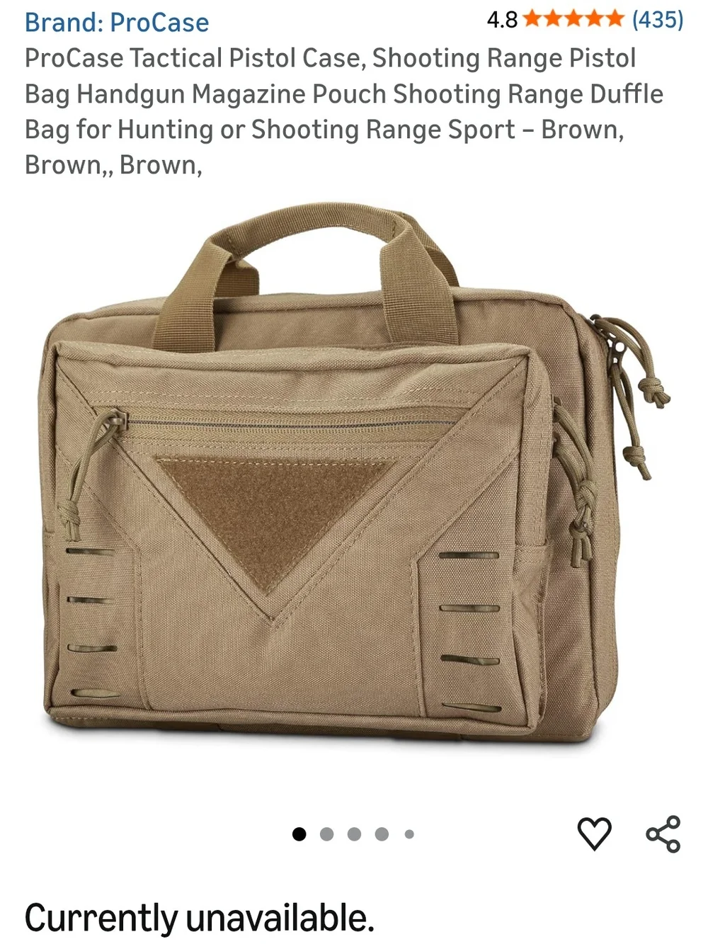 Tactical Utility Carry Bag in Coyote Brown - Men's Travel & Everyday Organizer